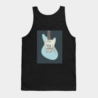 Sonic Blue Offset Guitar Tank Top